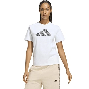 Koszulka damska adidas Animal Graphic biała KT9719 Koszulka damska adidas Animal Graphic biała KT9719