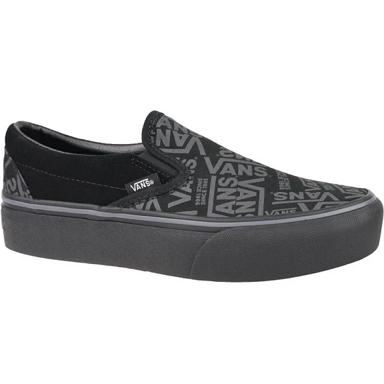 Damskie 66 Classic Slip-On Platform W VN0A3JEZWW0 Czarny - Vans