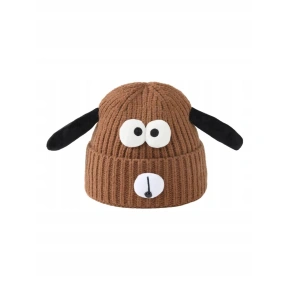 Czapka dziecięca CDW-0040 jasny brąz - Be Snazzy