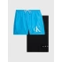 Męskie kąpielówki i ręcznik w zestawie KM0KM00849 BEH niebieski - czarny - Calvin Klein