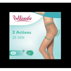 Dámské formující punčochové kalhoty 3 ACTIONS 25 den Černá - BELLINDA