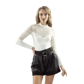 Bluzka damska Melinda kremowa - ELDAR