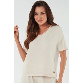 Bluzka damska Madri beżowy - Włoska moda