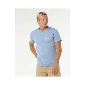 Koszulka męska RIP CURL Vaporcool Search 3 Stacks Tee niebieska Koszulka męska RIP CURL Vaporcool Search 3 Stacks Tee niebieska