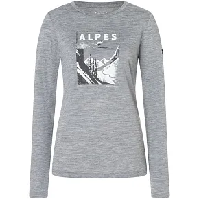 Longsleeve SUPER.NATURAL W ALPES LS szary