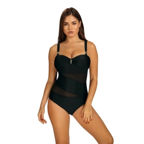 Damski jednoczęściowy strój kąpielowy Glamour 5 S8030GL5 Czarny - Self