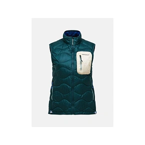 Kamizelka damska PEAK PERFORMANCE W Helium Utility Down Vest kolor zielony Kamizelka damska PEAK PERFORMANCE W Helium Utility Down Vest kolor zielony
