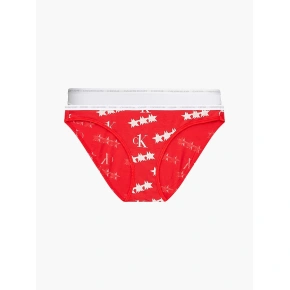 Majtki damskie 000QD3789E - W5H - Czerwony, biały - Calvin Klein