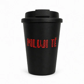 MILUJI TĚ - černý termohrnek 300 ml
