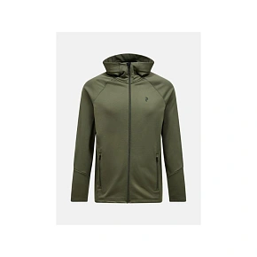 Bluza rozpinana Peak Performance Rider Essentials Zip Hood - pine needle/pine needle rozmiar: m