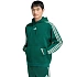 Bluza męska adidas Essentials 3-Stripes Fleece Hoodie zielona KZ1413 pánské