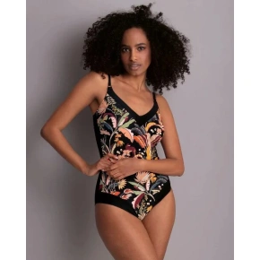 Strój kąpielowy jednoczęściowy 7725 M2 czarno-żółty - Anita