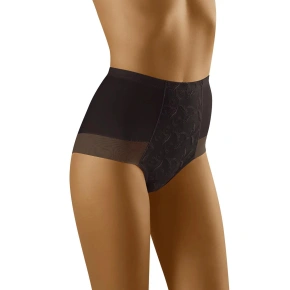 Damskie majtki ze sznurkiem Experia czarne - Wolbar