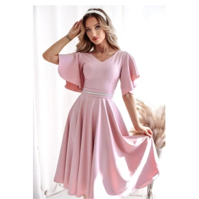 Sukienka wieczorowa model 208820 różowa - With You