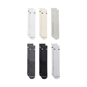 Skarpety Nike Everyday Elevated 6 par szare, kremowe HQ8021 904 38-42,5 Skarpety Nike Everyday Elevated 6 par szare, kremowe HQ8021 904 38-42,5