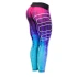 Damskie legginsy fitness Six Deuce Oceana - fioletowy/różowy/niebieski - Litexo