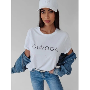 T-shirt damski 277907 biały - Ola Voga