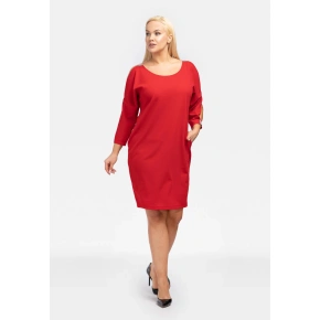 Sukienka damska U869 czerwona - Karko