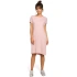 Sukienka damska B050 Pudrowy róż - BeWear