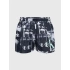 Strój kąpielowy męski czarno-biały z palmami KM0KM00968 0GL - Calvin Klein