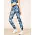 Legginsy damskie OTHAW22TFTIF004 Niebieski wzór - Outhorn