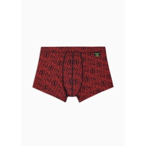 Bokserki męskie 112074 3F508 56936 czarne z wzorem - Emporio Armani