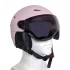 Damski kask narciarski z wbudowanymi goglami 4FWAW23AHELF032-56S Jasnoróżowy - 4F