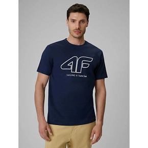 T-shirt regular męski z logo 4F 4FRSS26TTSHM3999-31S