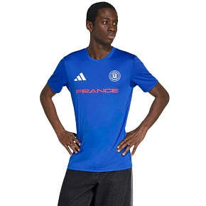 Koszulka męska adidas France 26 Jersey niebieska KH2312 pánské Koszulka męska adidas France 26 Jersey niebieska KH2312 pánské