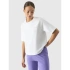 T-shirt oversize z nadrukiem damski 4F 4FRSS24TTSHF2089-11S