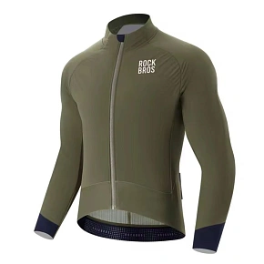 Kurtka rowerowa Rockbros YDWT014 zimowa polarowa dwuwarstwowa rozmiar XXL - zielona Kurtka rowerowa Rockbros YDWT014 zimowa polarowa dwuwarstwowa rozmiar XXL - zielona