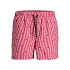 Jack&Jones męskie kąpielówki JWHARUBA SWIM PRINTS SHORTS 12206537 TRUE RED STRIPES