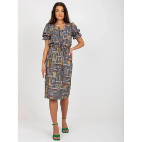 Sukienka damska LK SK 507468.75P Khaki mix - FPrice