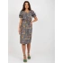 Sukienka damska LK SK 507468.75P Khaki mix - FPrice