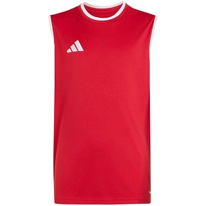 Koszulka dziecięca adidas Entrada 26 bez rękawów czerwona KB3937