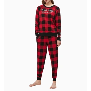 Bluza damska QS6301E-5VJ czarno-czerwony - Calvin Klein