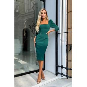 Sukienka damska 264 model 170847 ciemnozielona - Bicotone