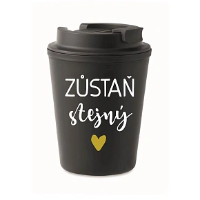 HRNEK ZŮSTAŇ STEJNÝ - černý termohrnek 300 ml HRNEK ZŮSTAŇ STEJNÝ - černý termohrnek 300 ml