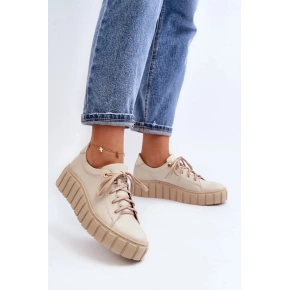 Damskie buty sportowe 2919 Beige - ZAZOO.