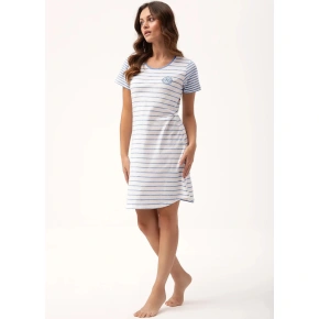 Dámské noční košle 196 kr/r bílo-šedá - Luna