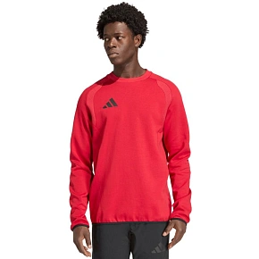 Bluza męska adidas Tiro 26 Travel Crew czerwona KD3324 pánské