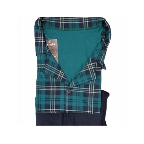 Piżama męska 114/62 Ciemnozielony z ciemnoniebieskim - Cornette