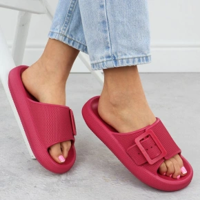 Dámské nazouváky / žabky RR274A583 Tmavě růžová - Big Star