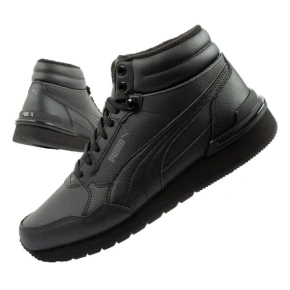 Puma ST Runner v4 Mid buty sportowe męskie sneakersy za kostkę czarne Puma ST Runner v4 Mid buty sportowe męskie sneakersy za kostkę czarne