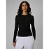 Longsleeve slim gładki damski 4F 4FRSS26TLONF658-20S dámské