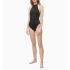 Jednoczęściowy strój kąpielowy KW0KW00807-BEH czarny - Calvin Klein