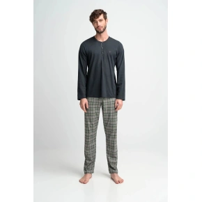 Vamp - Wygodna dwuczęściowa piżama męska 15955 - Vamp