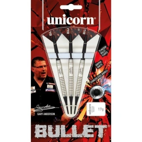 Rzutki Unicorn Bullet ze stali nierdzewnej z miękką końcówką - Gary Anderson 16g:23520|18g:23521