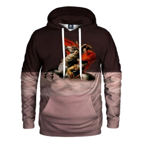 Unisex bluza z kapturem Deer Water Bonaparte H-K AFD947 old pink - Flike