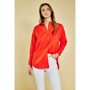 Bluzka damska BLU1810-005 czerwona - Feme Stage